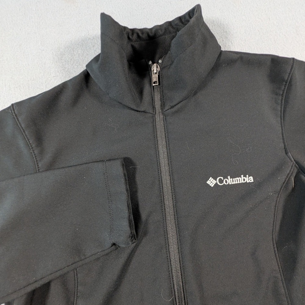 Columbia Kruser Ridge II Softshell Jacket Womens Medium Black Full Zip XL0159